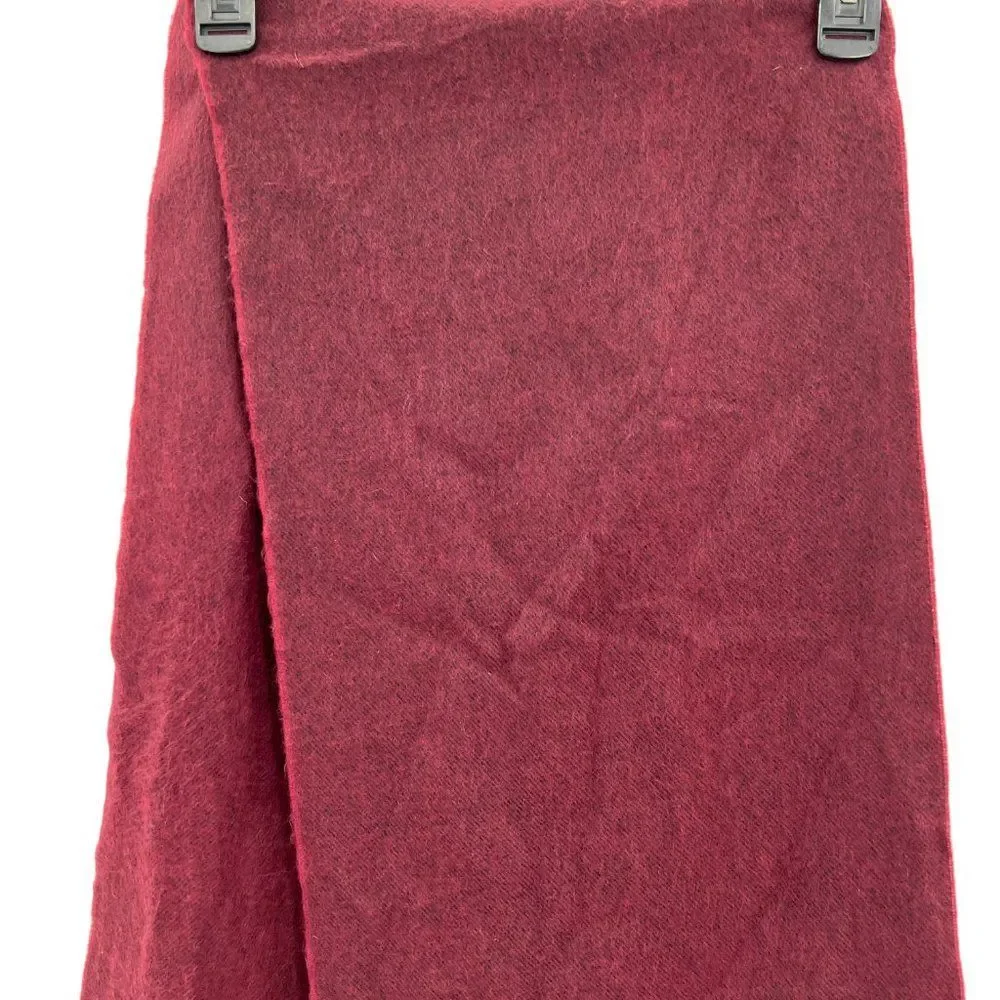 Cashmere Red/Orange Ombre Scarf Made in Scotland Scottish 100% Cashmere Unisex